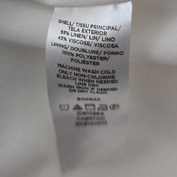 Ann Taylor Factory Linen Blend Floral Women's Dress 14 - Picture 5 of 5